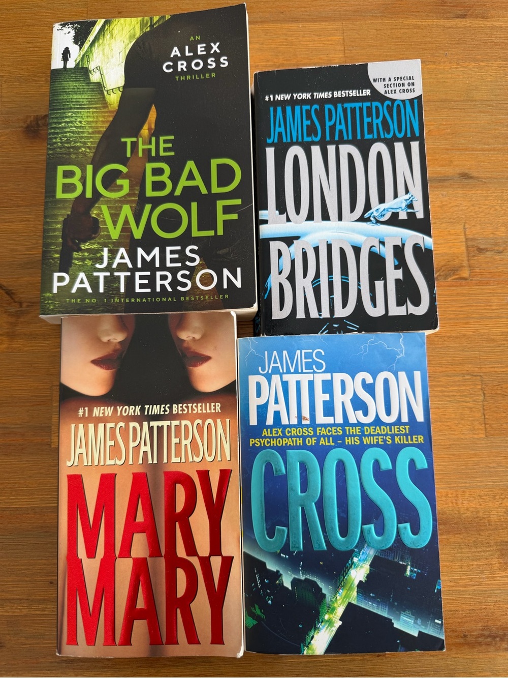 James Patterson Alex Cross Series - 4 Books - other Cross books available